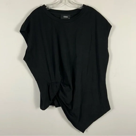 NWT Cider Black Asymmetrical Women's Top 3XL - Picture 3 of 9